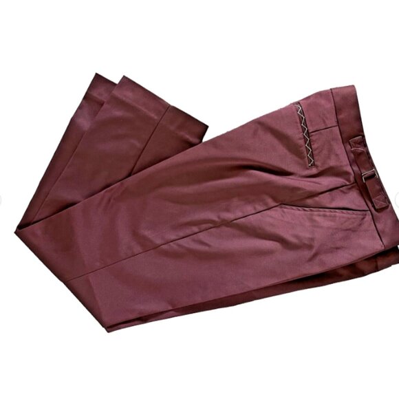 MAX STUDIO London Dress Pants – Purple Burgundy – Size 2 - Picture 3 of 11